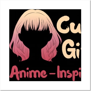 cute,girl,anime inspired Posters and Art